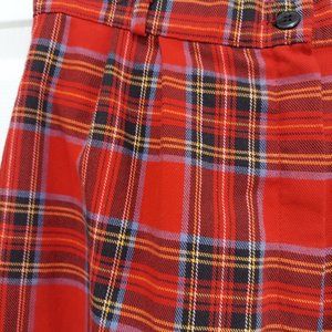 Vintage Malouf Jr Sears Plaid Tartan Pants Cotton Made in USA